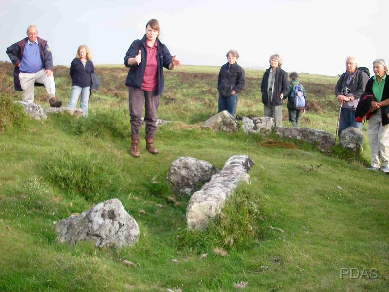 RSA_024.jpg - Debbie Griffiths addresses PDAS re a prehistoric cyst burial on route to Hound Tor